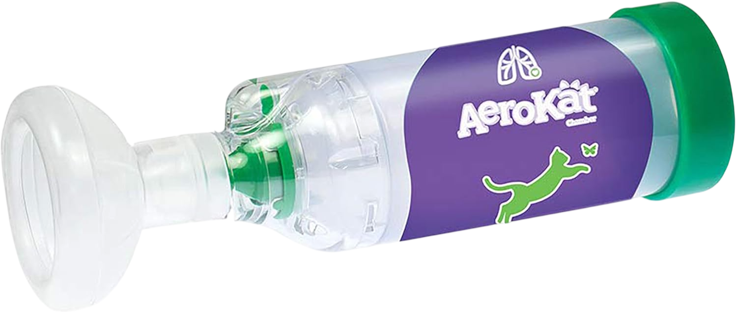 Aerokat Inhaler The Original Feline Aerosol Chamber Inhaler Spacer for Cats