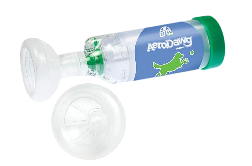 The Original Canine Aerosol Chamber Inhaler Spacer for Dogs by Aerokat Inhaler